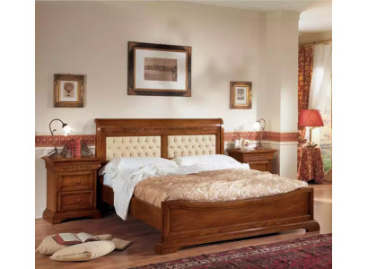 Schlafzimmer Komplett Bett 2x Nachttische Set Luxus Möbel 3tlg. Braun