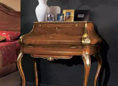 Design Luxus Braun Konsolentisch Schlafzimmer Möbel Schminktisch Holz