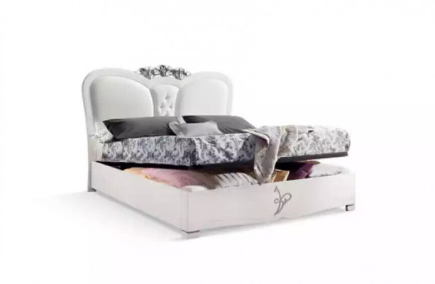 Schlafzimmer Set Bett + 2x Nachttische Betten Italienische Möbel 3tlg.