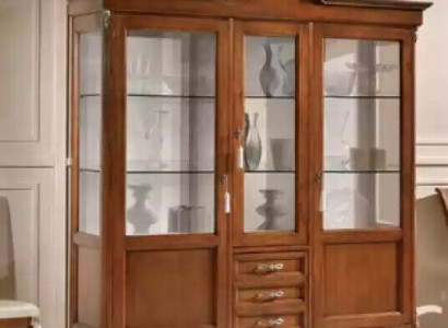 Vitrine Holz Schrank Klassische Vitrinen Holz Design Wohnzimmer Glas