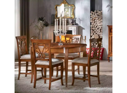 Komplett Set Esstisch 4x Stühle Esszimmer Set Ess Gruppe Holz Tisch 5tlg Eu