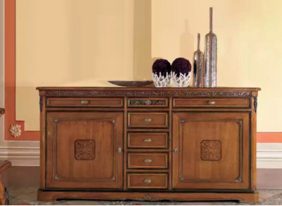 Sideboard Möbel Design Klassisch Kommoden Holz Braun Luxus Holz Schrank