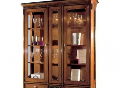 Italienische Luxus Wohnzimmer Möbel Vitrine Schrank Klassische Stil Neu