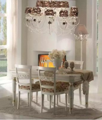 Essgarnitur Essgruppen Set Tisch 7tlg. Set Sideboard Gruppe 4x Stühle