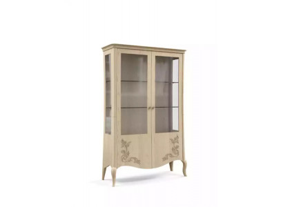 Vitrine Holz Luxus Klassische Anrichte Design Möbel Italienische Beige