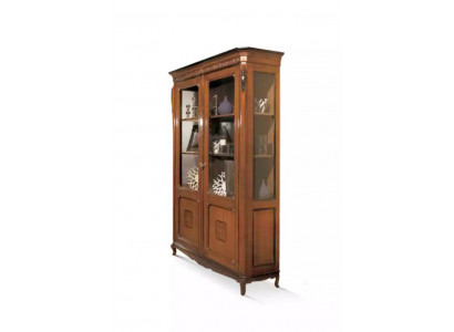 Luxus Schrank Holz Möbel Vitrine Regal Design Klassische Glasschrank