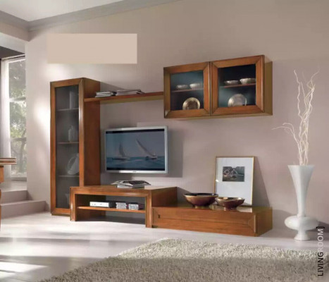 Wohnwand Schrankwand Wohnzimmer Schrank Vitrine Sideboard Wohnwände
