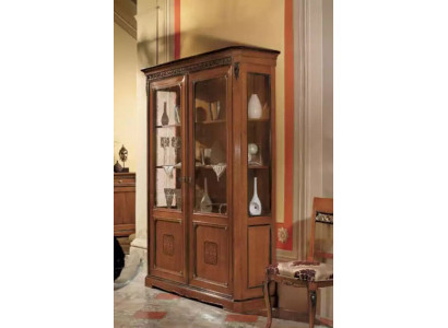 Italienische Möbel Design Holz Klassische Stil Vitrine Schrank Regal