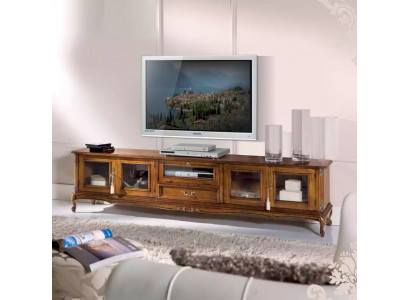 Exklusive Möbel Klassischer Stil Holz luxuriös TV-Ständer Lowboard