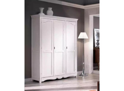 Kleiderschrank Holzschrank Schrank Schlafzimmer Luxus Möbel Weiß Neu