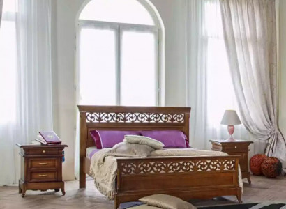 Bett 2x Nachttische 3 tlg. Schlafzimmer Set Design Modern Luxus Betten