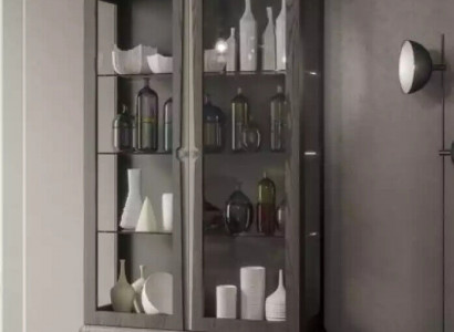 Vitrine Anrichte Holz Schränke Möbel Wohnzimmer Anrichte Glas Schrank