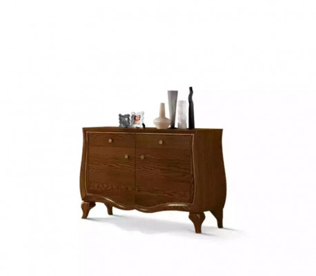 Sideboard Wohnzimmer Kommoden Schubladen Holz Holzschrank Braun Neu