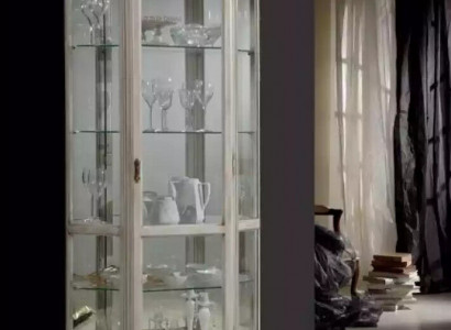 Wohnzimmer Möbel Holz Vitrinen Glas Schrank Echtholz Anrichte Vitrine