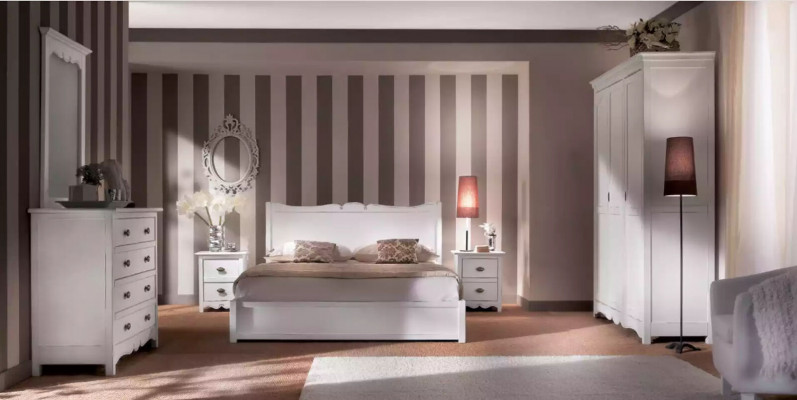 Schlafzimmer Design Modern Luxus Schlafzimmer Bett 2x Nachttische 3 tlg