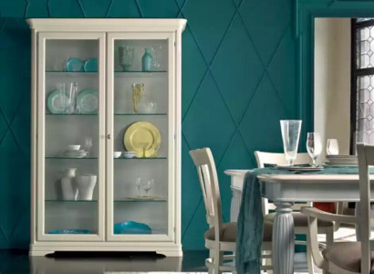 Vitrine Glasschrank Holz Wohnzimmer Vitrinen Italienische Luxus Möbel