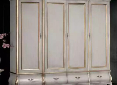 Weißer Luxus Kleiderschrank Massivholz Möbel Schlafzimmer Schränke Schrank