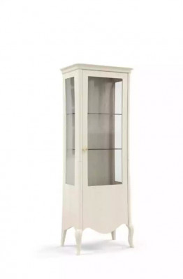 Vitrine Anrichte Luxus Glas Schrank Schranke Weiß Holz Design Möbel Neu
