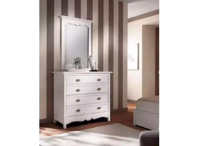 Holz Italienische Dsigner Möbel 2tlg Set Möbel Stil Luxus Kommode mit Spiegel