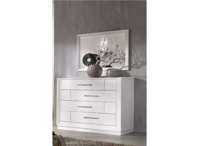 Moderne Kommode 2tlg. Set Stil Modern Kommode Spiegel Italienische Möbel