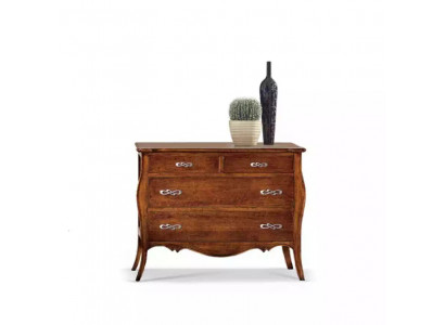 Italienische Möbel Design Kommode Schrank Braun Luxus Holz Möbel Neu