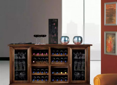 Hausbar Barschrank Tisch Regal Weinregal Weinschrank Luxus Vitrine