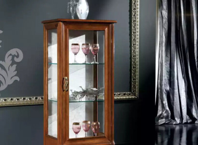 Holzmöbel Glasvitrine Schränke Wohnzimmer Klassische Möbel Vitrine Schrank
