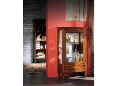 Massivholz Vitrinen Glas Schrank Vitrine Wohnzimmer Möbel Anrichte Neu