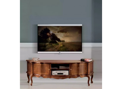 Braunes Klassisches TV-Regal Luxus Ständer Lowboard Wohnzimmer Möbel