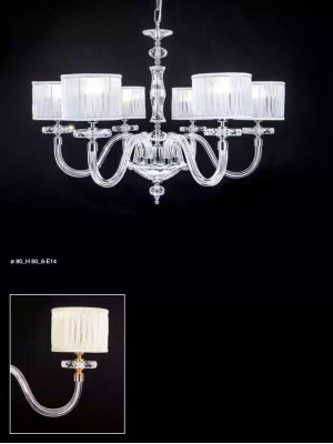 Deckenlampe Deckenleuchter Lüster Kronleuchter Glas Weiß Lampen Antik Stil