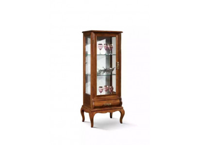 Möbel Klassisch Glasschrank Vitrine Holz Glas Schrank Schränke Regale Italien