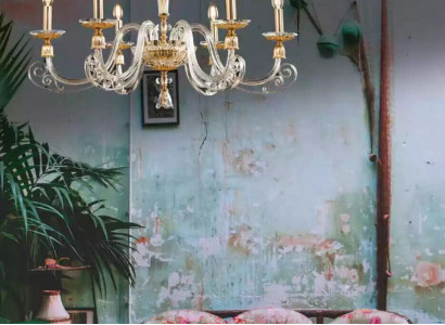 Deckenleuchte Luxus Kronleuchter Kristall Lampe Hängeleuchte Goldene Lampen