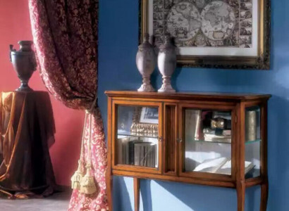 Vitrine Schränke Möbel Klassischer Vitrinen Wohnzimmer Anrichte Holz