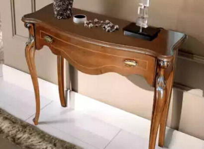 Brauner Luxus Konsolentisch Schublade Holzmöbel Schlafzimmer Design Neu