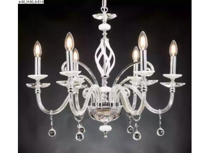Luxus Deckenleuchter Weiß Kronleuchter Deckenlampe Lüster Kristall Lampe