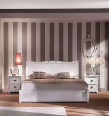 Modern Schlafzimmer Bett 2x Nachttische Kommode Schrank Set