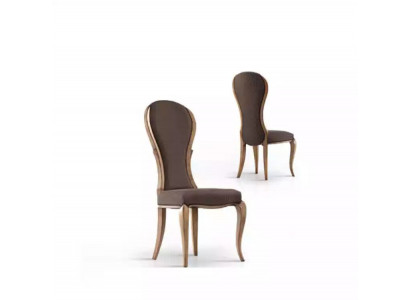 Esszimmerstuhl Luxus Design Holzstuhl Braun Italienische Stil Möbel Neu
