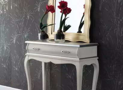 Weißer Designer Konsolentisch Klassischer Holztisch Schlafzimmer Möbel
