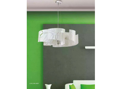 Stilvoller Kronleuchter Moderner Weißer Hängeleuchter Mit 6x Lampen