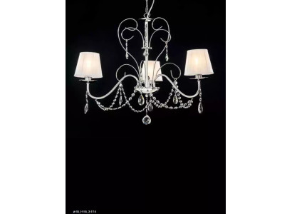 Luxuriöser Kristall Hängeleuchter Stilvoller 3x Lampen Deckenlüster
