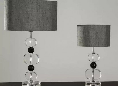 Stilvolle Tischlampe Graue Lampe Moderne Beleuchtung Tischlampe neu
