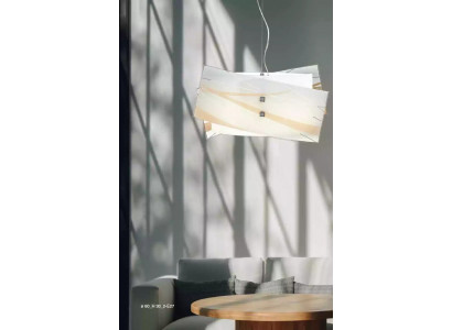 Stilvolle Deckenleuchte Moderner weißer Pendelkronleuchter mit 2x Lampen