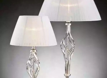 Tischleuchte Antik Stil Tisch Lampe Kristall Leuchte weiß Tischlampe Neu