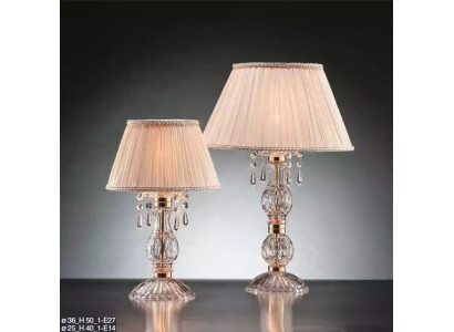 Antike Stil Beige Lampe Tischlampe Kronleuchter Kristall Tischleuchten