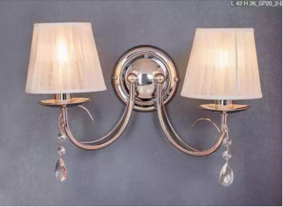 Wandleuchte Wandlampe Klassische Wandkronleuchter Doppel Wand Lampe