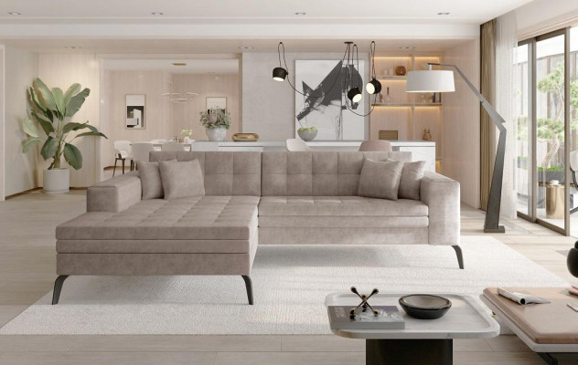 Design Wohnlandschaft L Form Ecksofa Couch Polster Textil Garnitur Sofa Ecke Neu