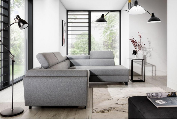 Wohnlandschaft Ecksofa L Form Sessel Set Garnitur Modern Sofa Textil Sitz Ecke