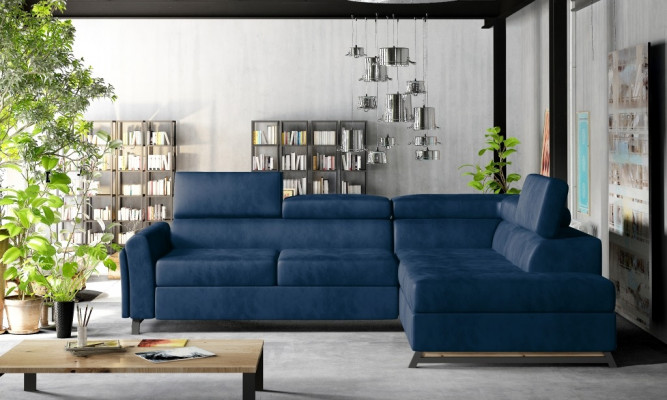 Designer Sofa Couch Ecksofa Textil Polster Garnitur Wohnlandschaft L-Form Stoff