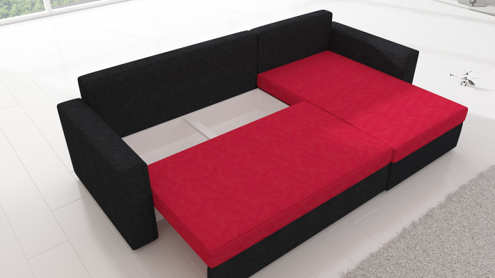 Design Ecksofa Schlafsofa Bettfunktion Couch Leder Polster Textil Sofas Neu 502