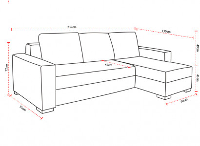 Design Ecksofa Newark Bettfunktion Couch Leder Textil Sofas Schlaf Sofa